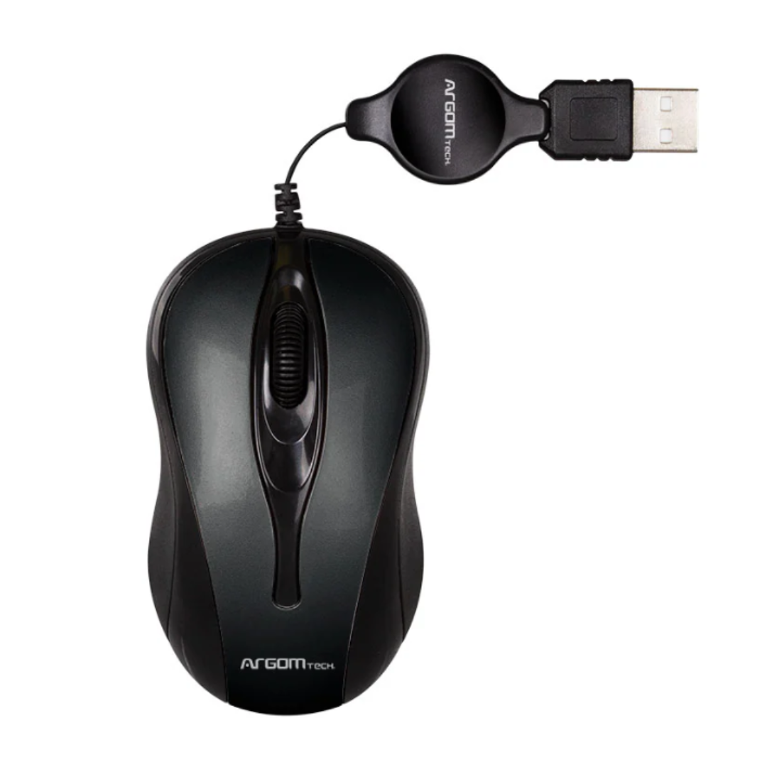 MOUSE ARGOM ALAMBRICO ARG-MS-0008BK Negro