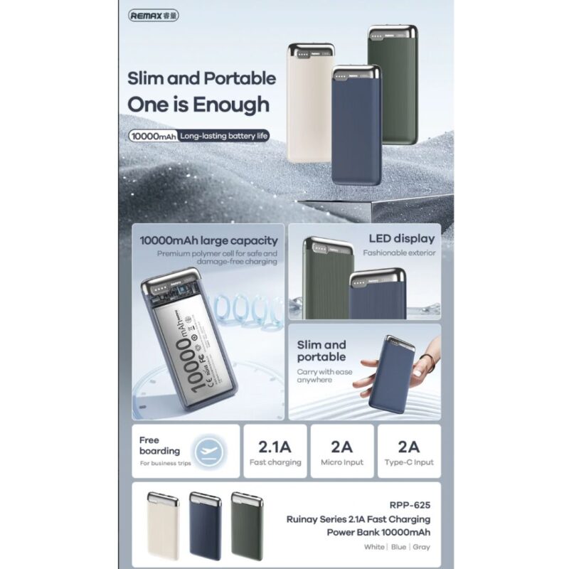 Bateria Remax RPP-625 10.000 mAh - Imagen 2