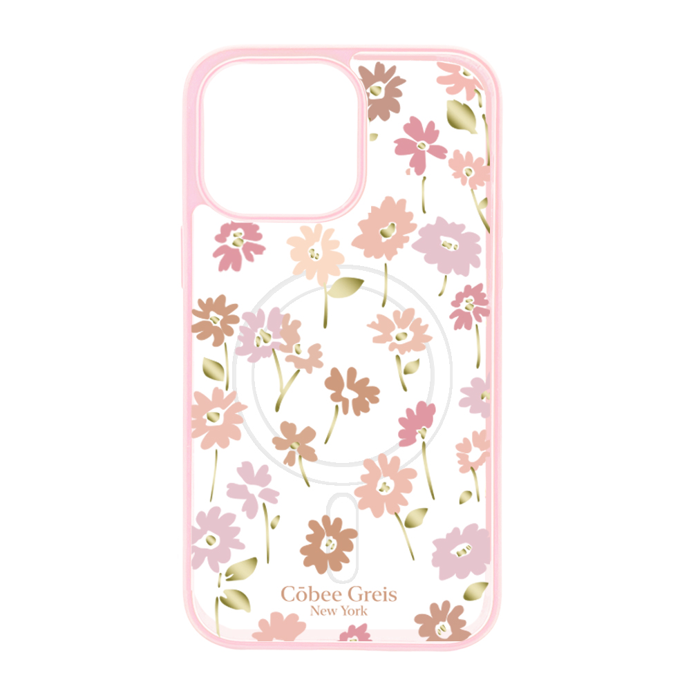 Côbee Canvas MagSafe Rosa Iphone 14 Pro Greis #10 Flor Rosa