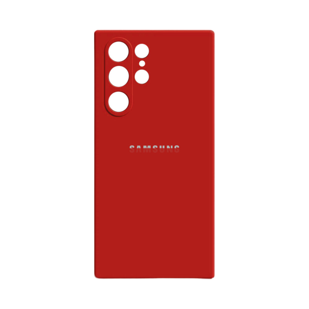 Estuche Silicon Samsung S24 Ultra Rojo