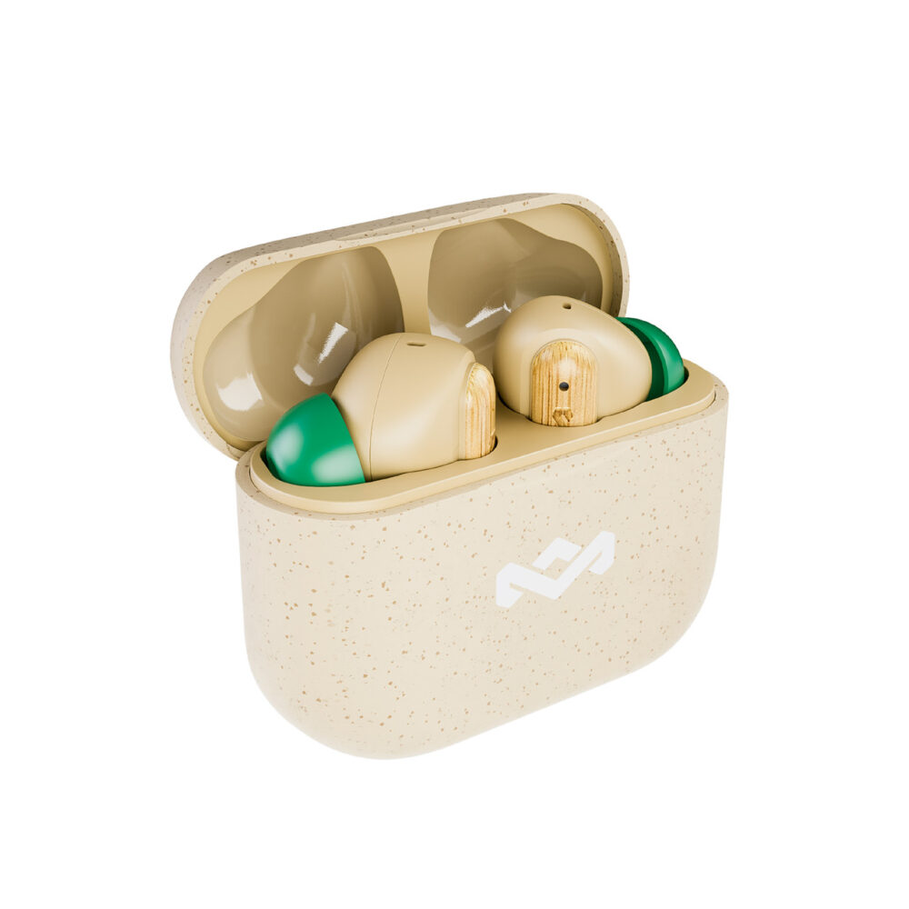 Audifonos Bluetooth Pods Marley Little Bird Beige