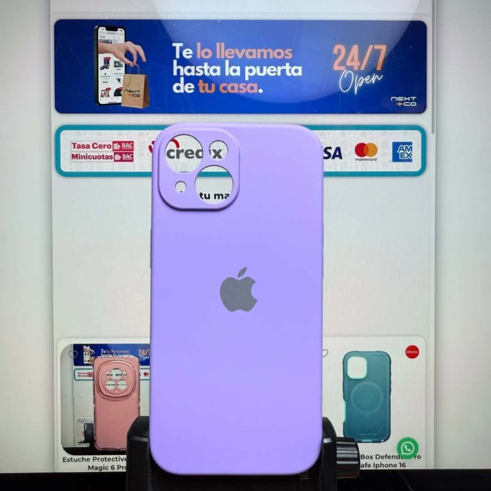 Estuche Silicon Iphone 15 Lila