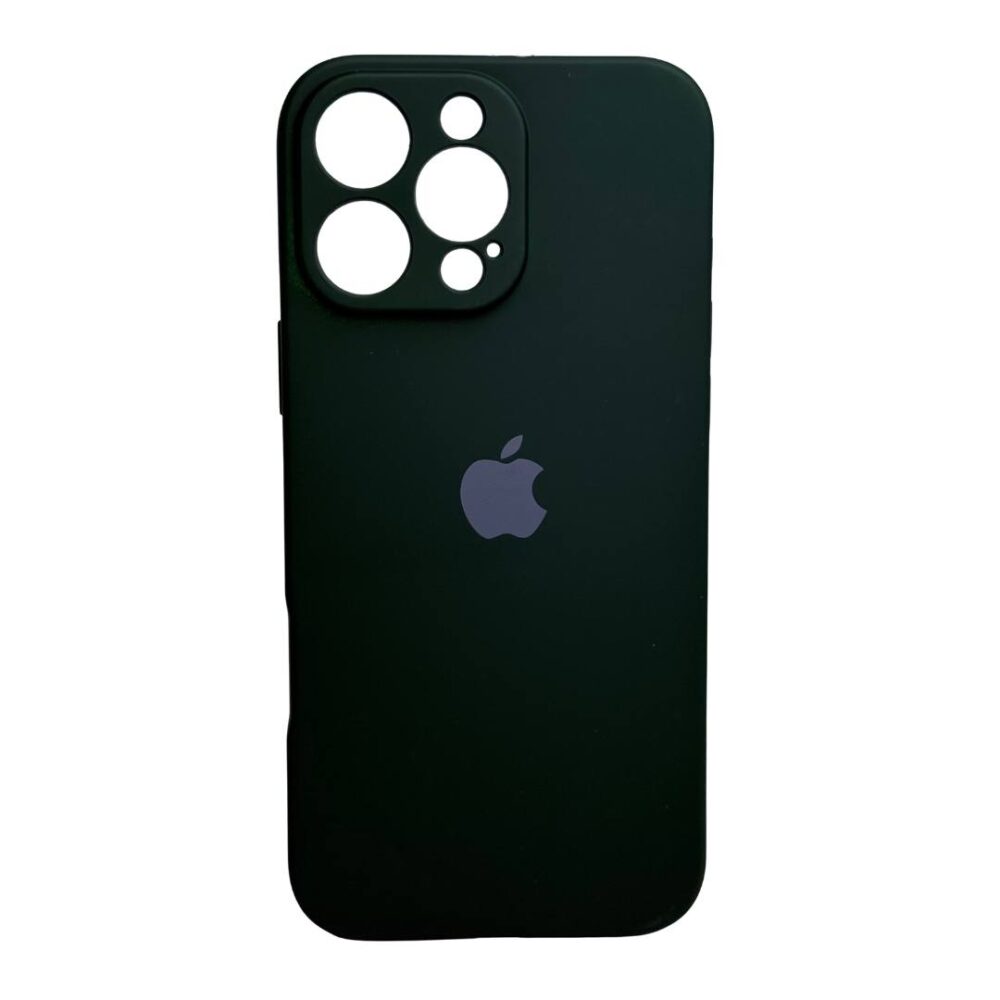 Estuche Silicon Iphone 16 Pro Verde Oscuro