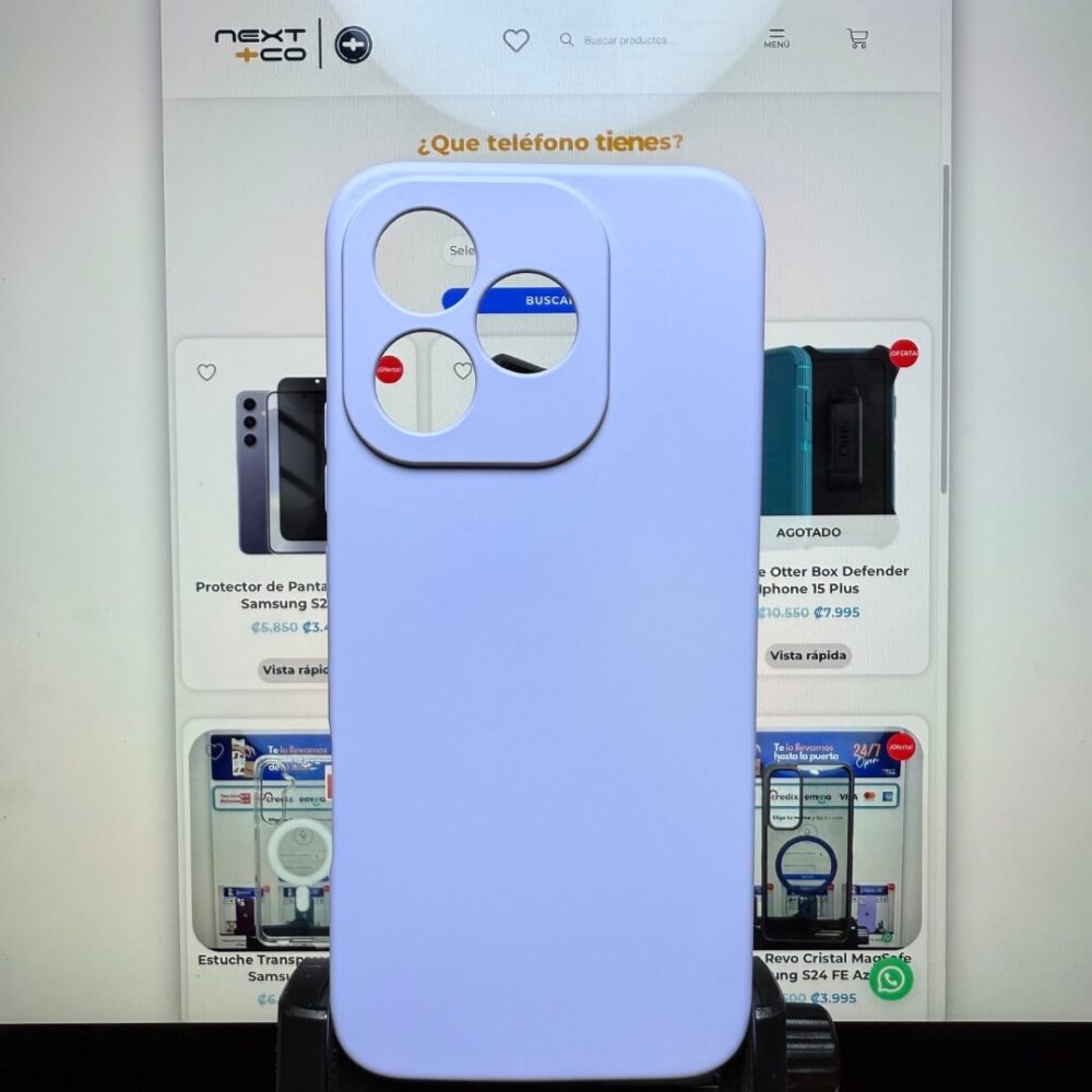 Estuche Silicon Honor 400 Lite Lila