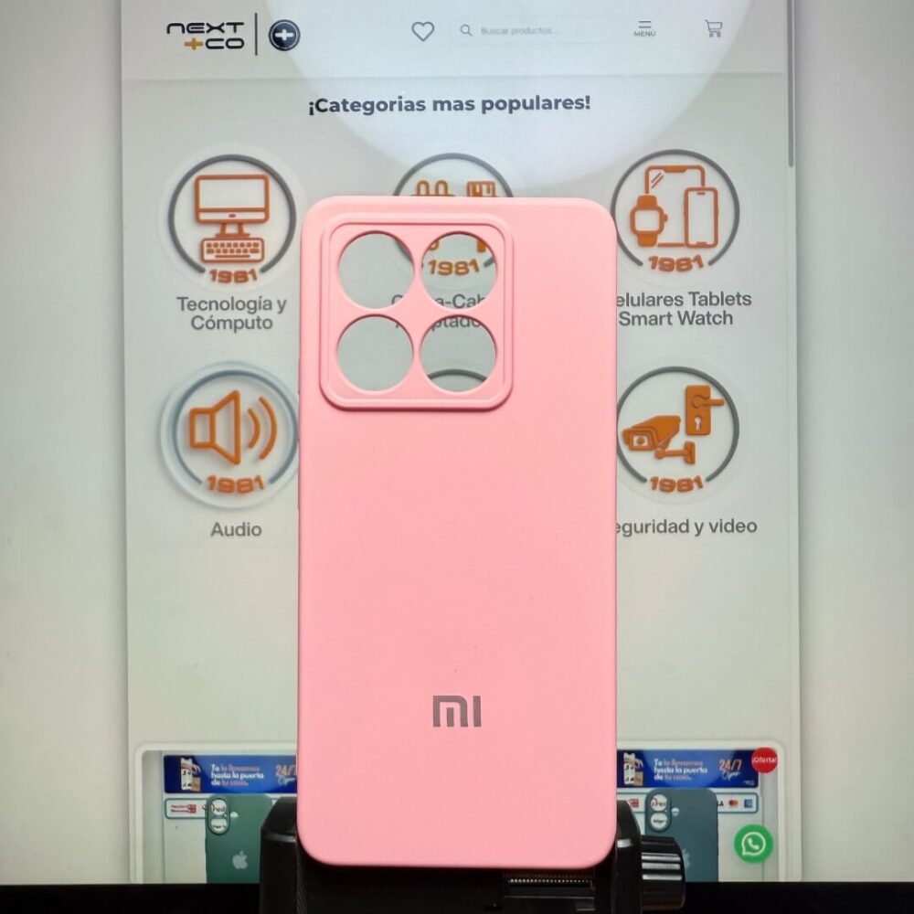 Estuche Silicon Xiaomi Redmi 14T Rosa