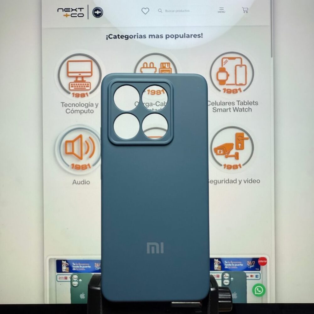 Estuche Silicon Xiaomi Redmi 14T Azul Teal