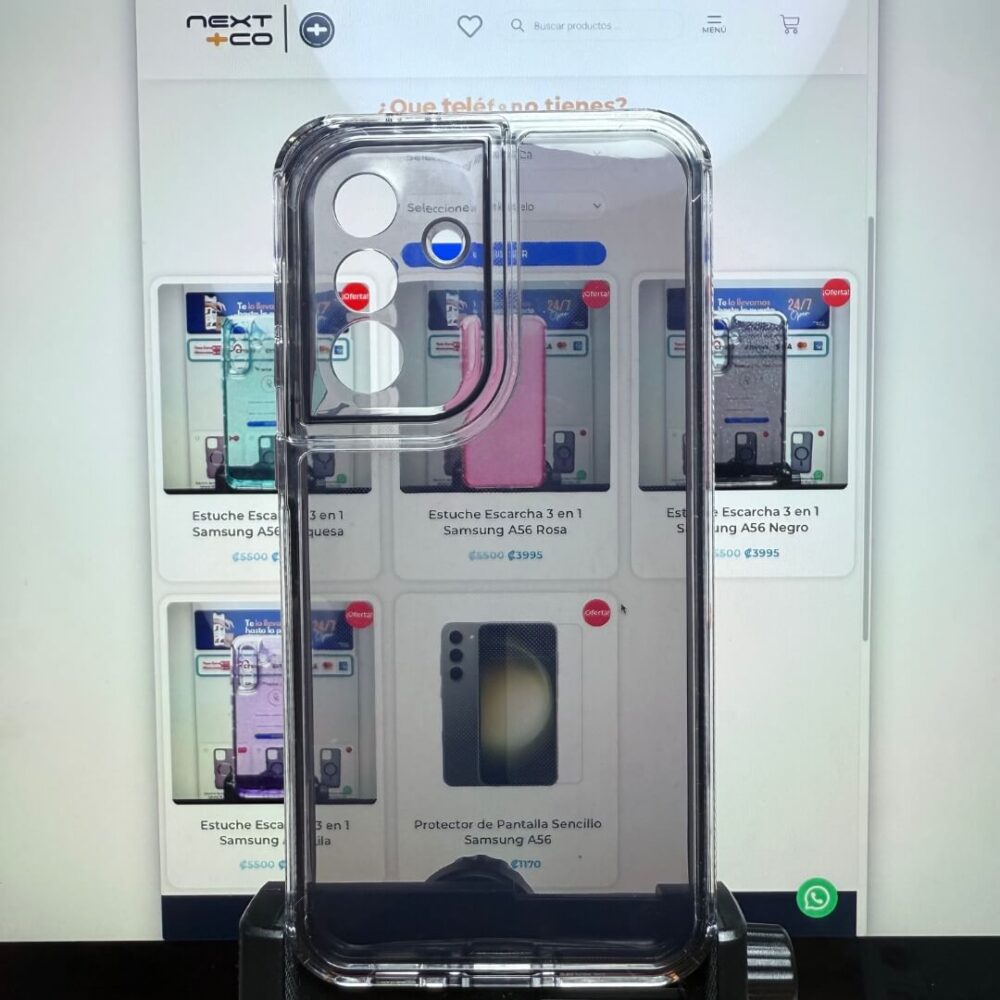 Estuche Space Cristal Samsung A56 Negro