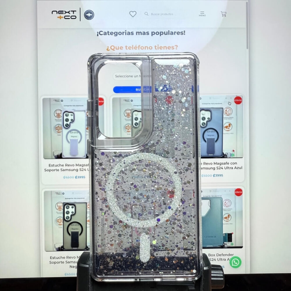 Estuche SOM Escarcha MagSafe Samsung S25 Ultra Negro