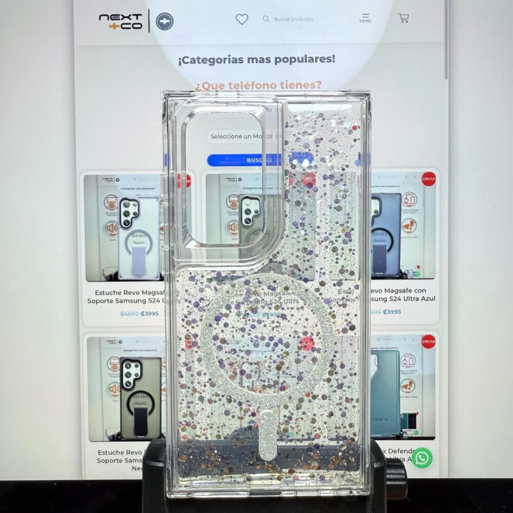 Estuche SOM Escarcha MagSafe Samsung S25 Ultra Transparente