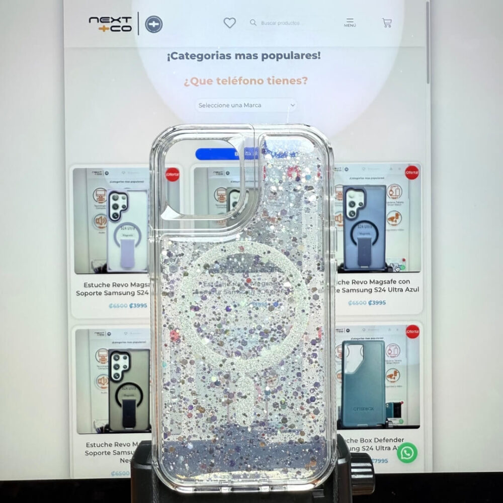 Estuche SOM Escarcha MagSafe Iphone 16e Transparente