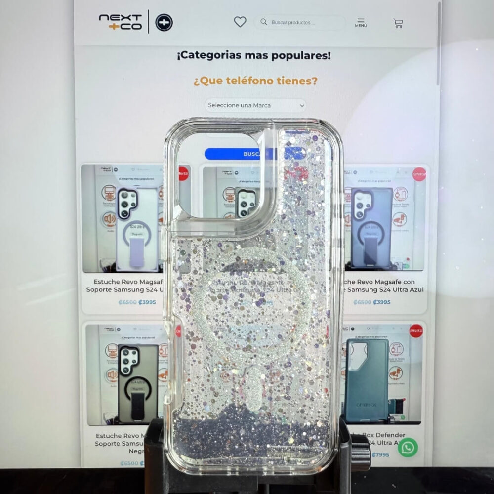 Estuche SOM Escarcha MagSafe Iphone 16 Pro Max Transparente