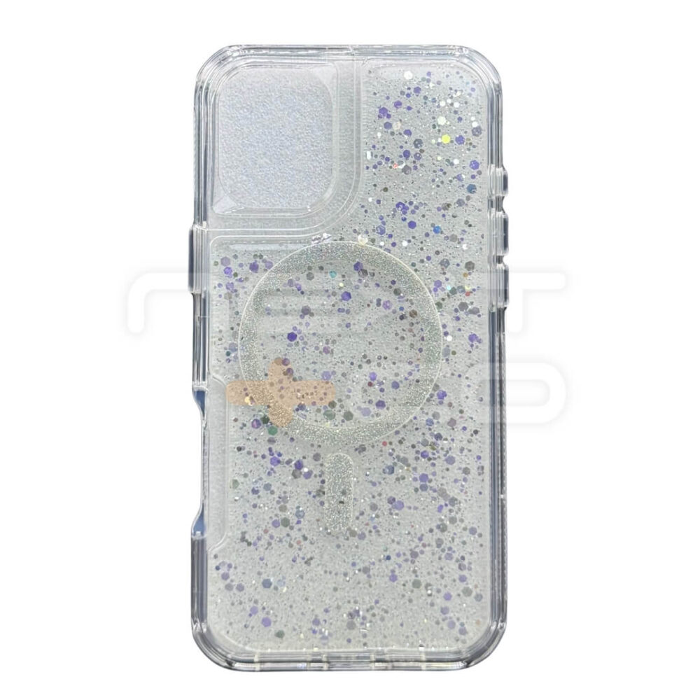 Estuche SOM Escarcha MagSafe Iphone 16 Plus Transparente