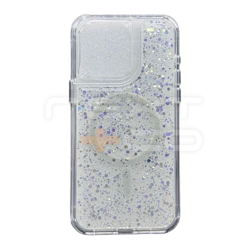 Estuche SOM Escarcha MagSafe Iphone 15 Pro Max Transparente