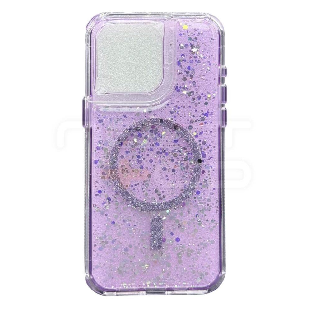 Estuche SOM Escarcha MagSafe Iphone 14 Pro Max Morado