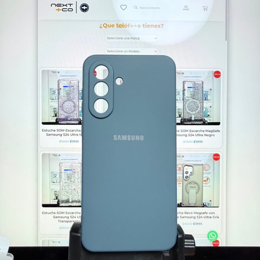 Estuche Silicon Samsung A36 Azul Teal