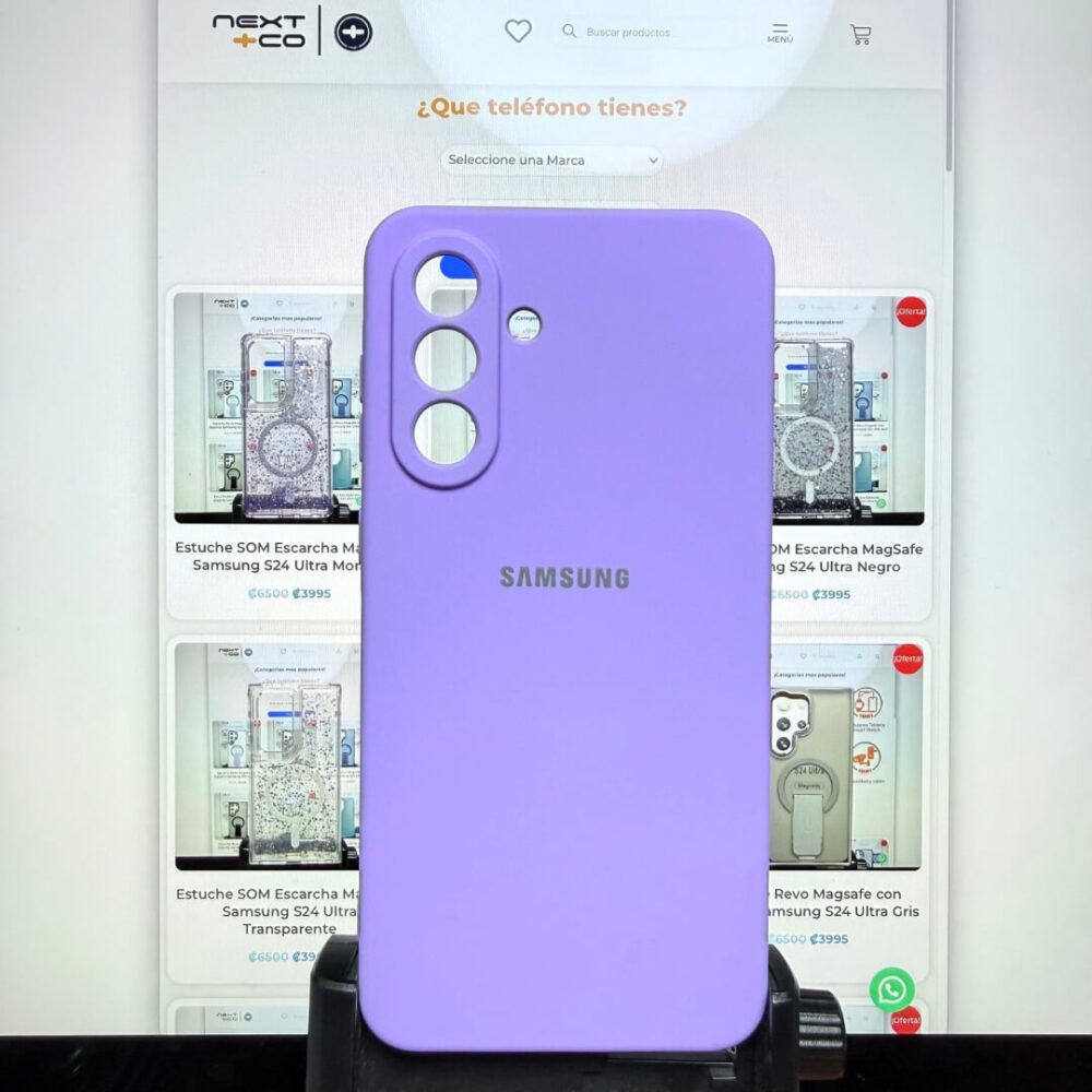 Estuche Silicon Samsung A36 Lila