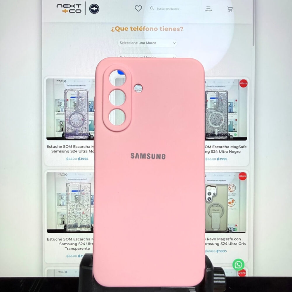 Estuche Silicon Samsung A36 Rosa