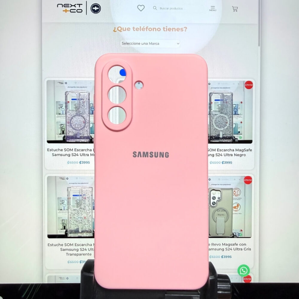 Estuche Silicon Samsung A56 Rosa