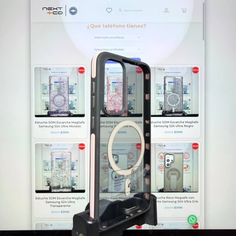 Estuche Revo Cristal MagSafe Samsung S24 FE Rosa