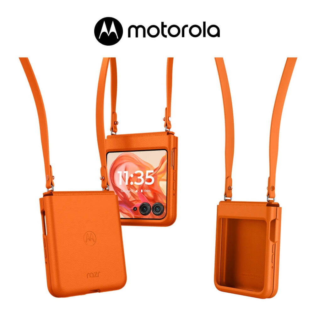 Estuche Original Motorola Razr 50 Naranja