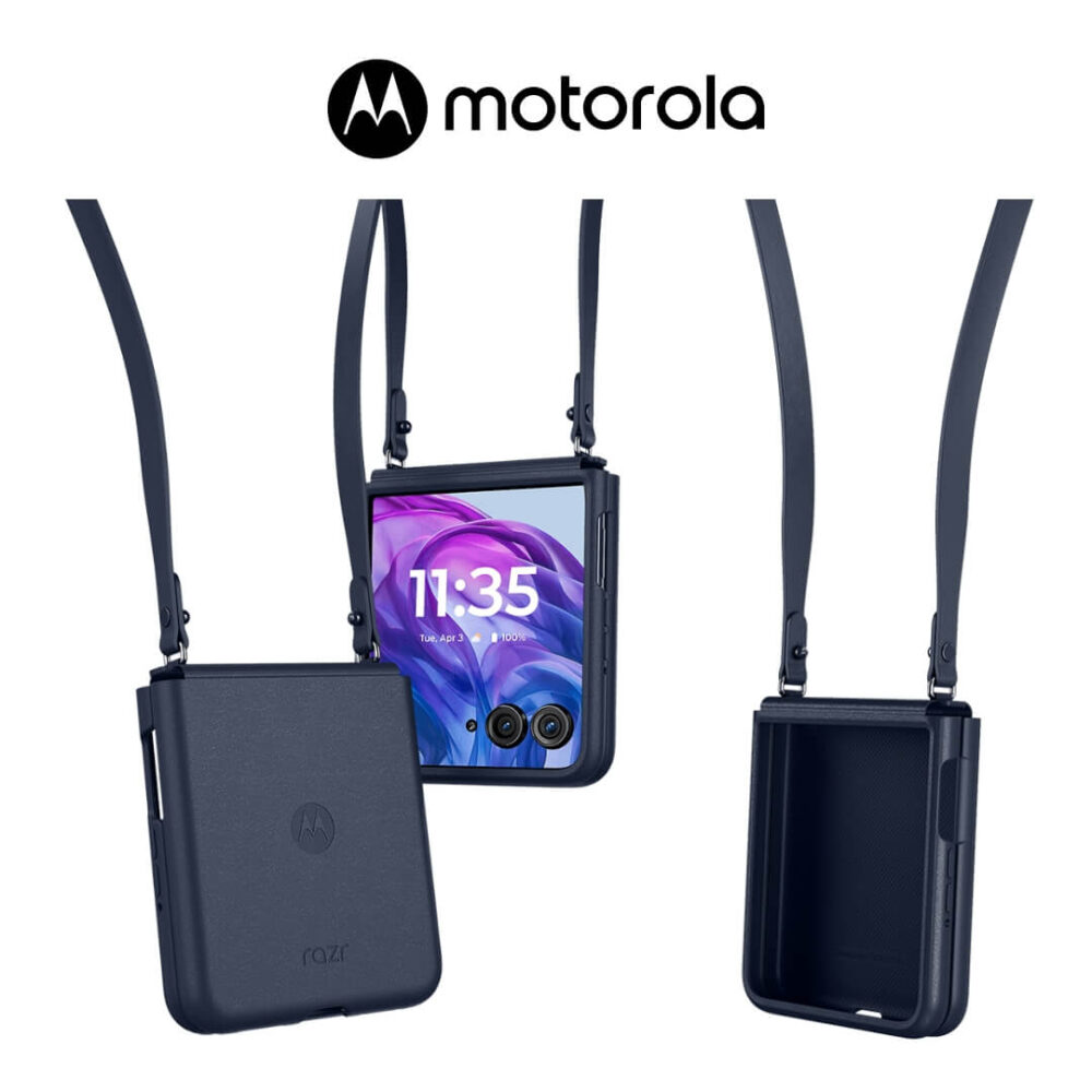 Estuche Original Motorola Razr 50 Ultra Azul Medianoche