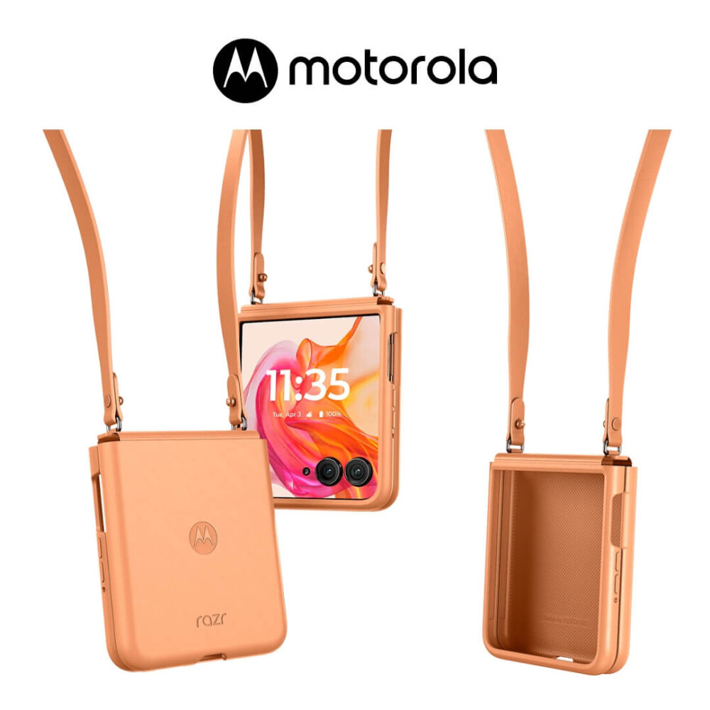 Estuche Original Motorola Razr 50 Ultra Peach Fuzz