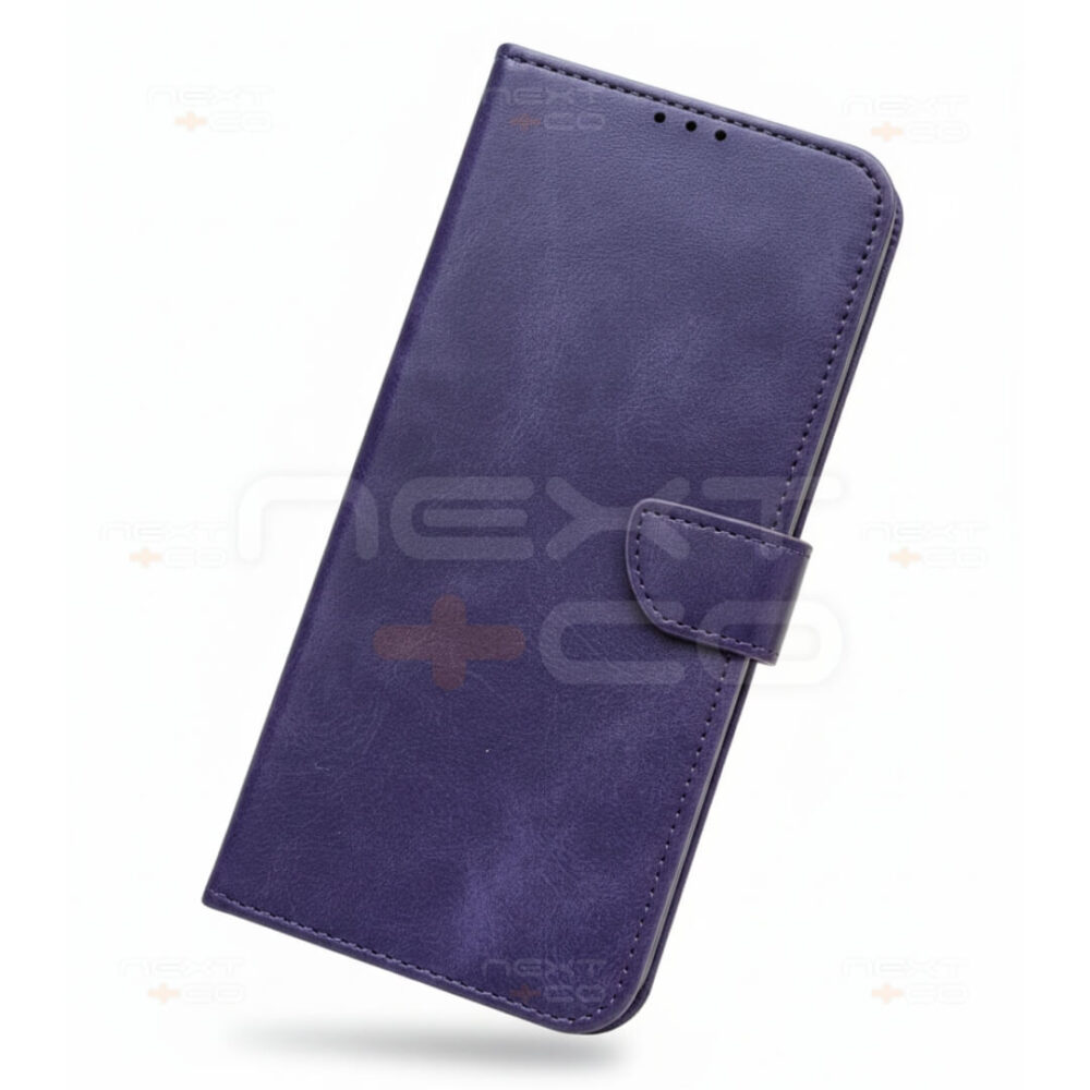 Estuche Agenda Cuero Redmi Note 14C Morado
