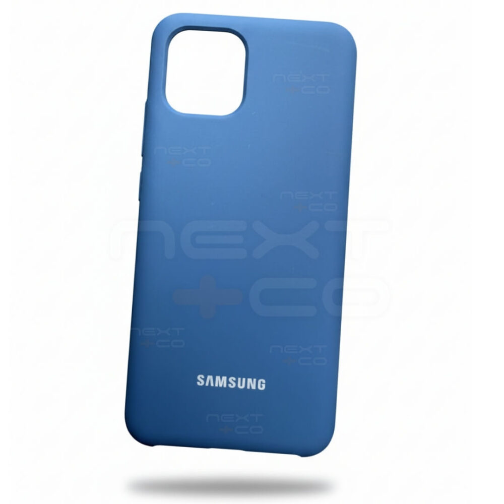 Estuche Silicon Samsung A03 Azul Oscuro