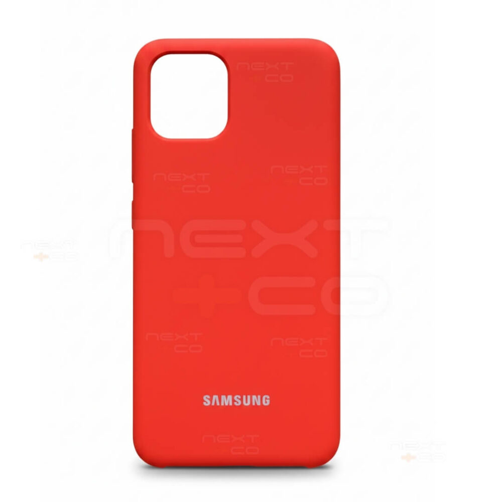 Estuche Silicon Samsung A03 Rojo