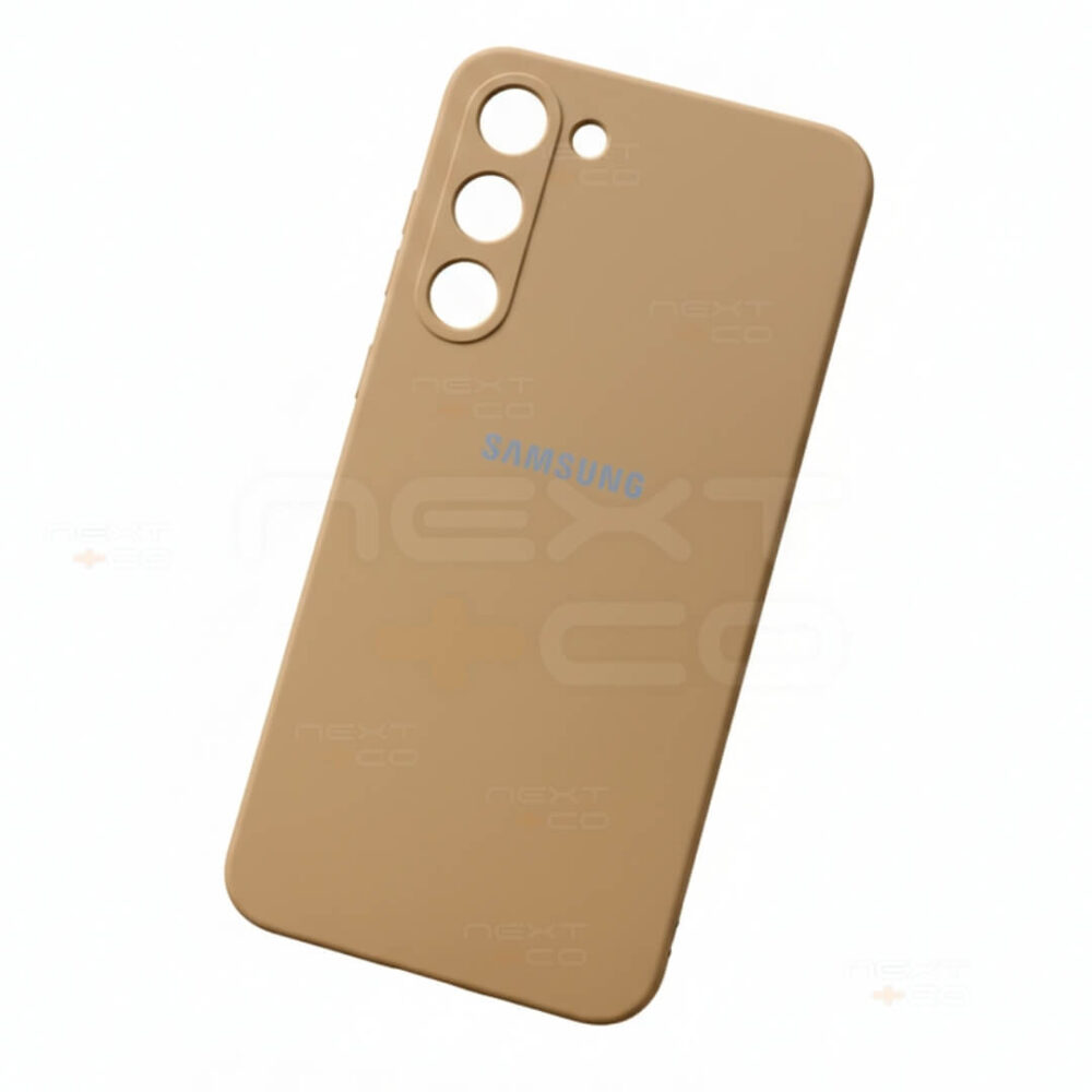 Estuche Silicon Samsung S23 Plus Cafe