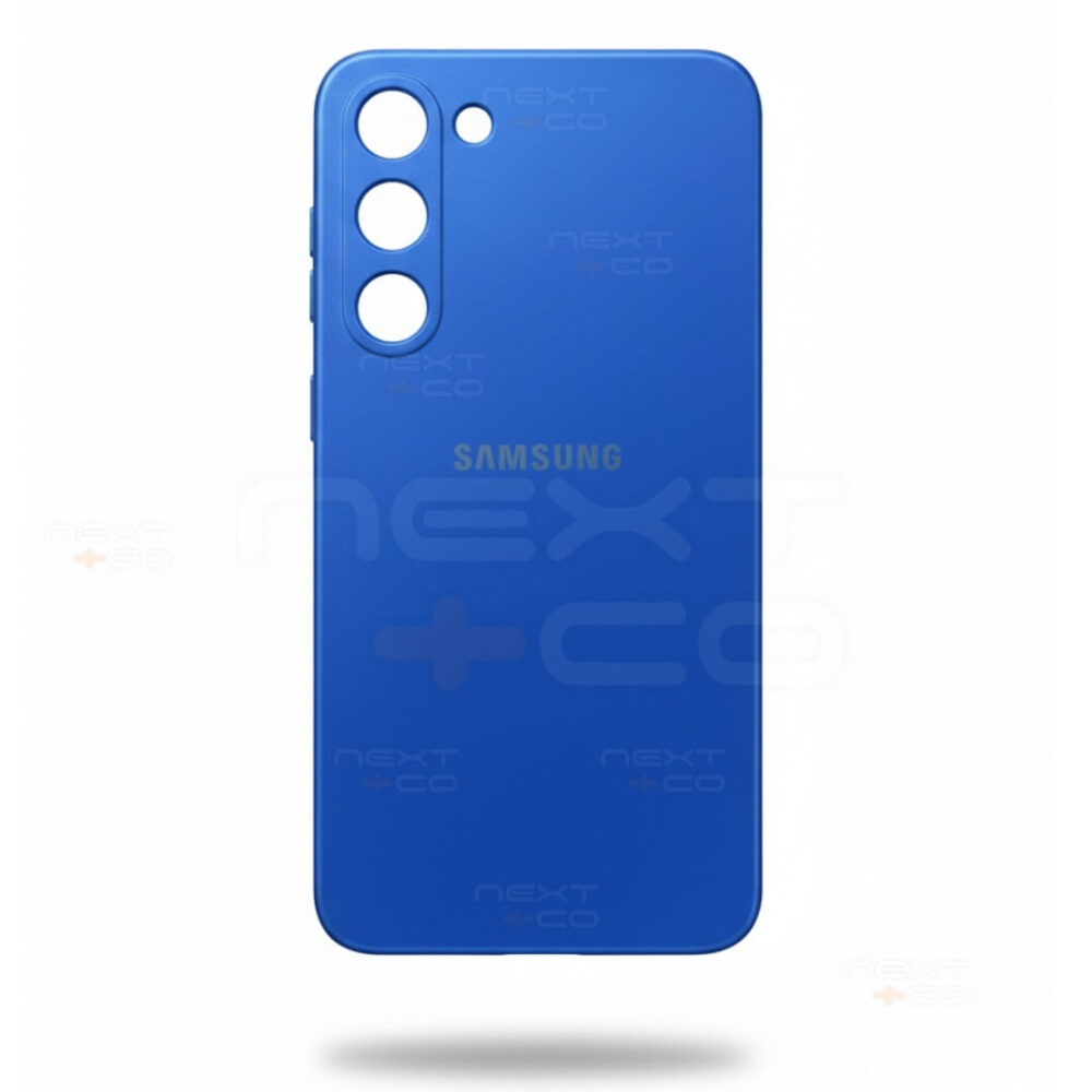 Estuche Silicon Samsung S23 Plus Azul Metalico
