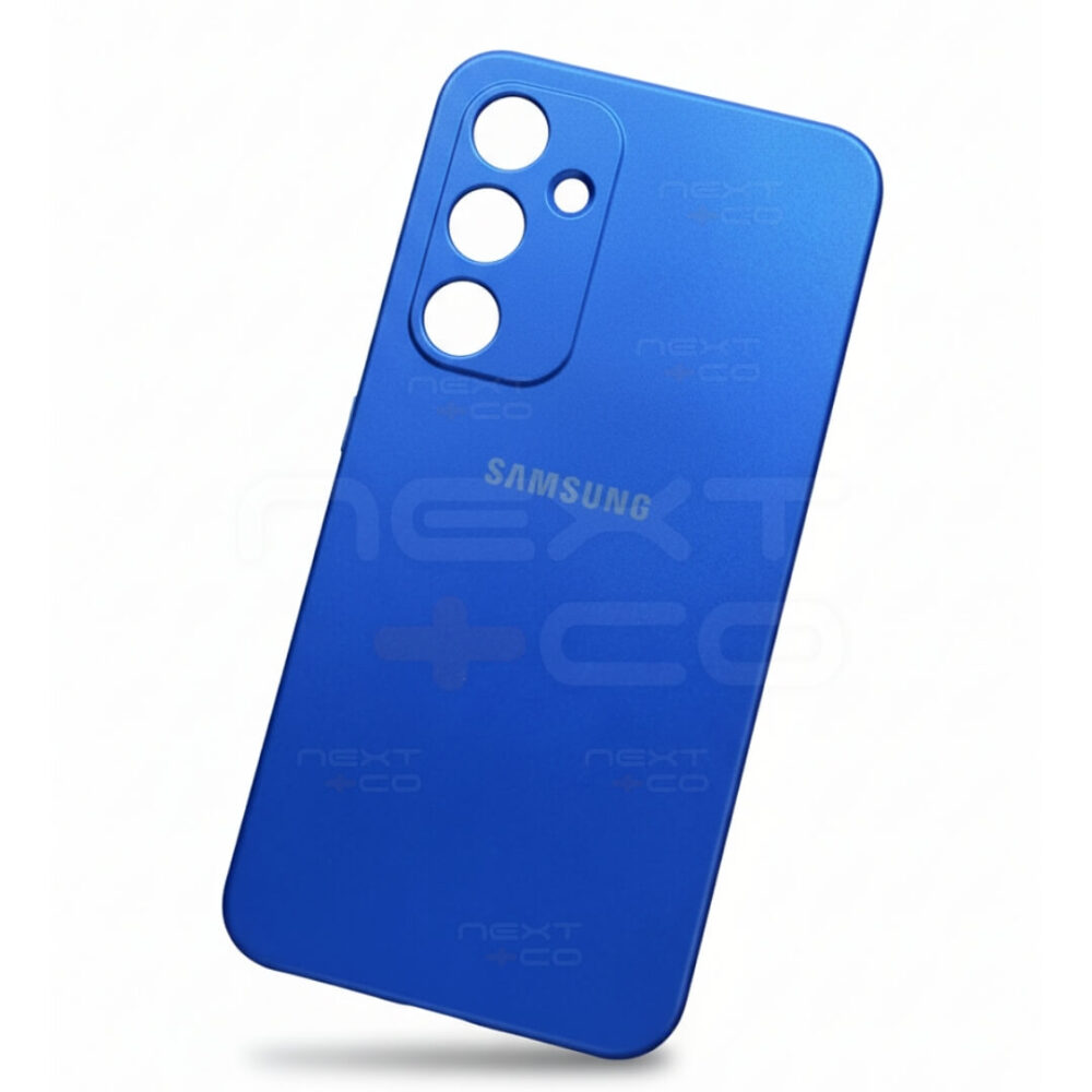 Estuche Silicon Samsung A35 Azul Metalico