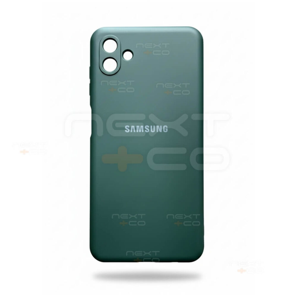 Estuche Silicon Samsung A04 Verde Oscuro