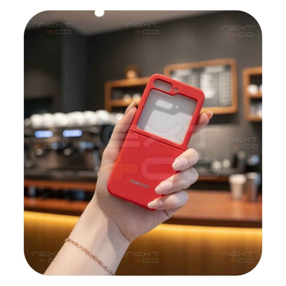 Estuche Silicon Samsung Z Flip 6 / Z Flip 5 Rojo