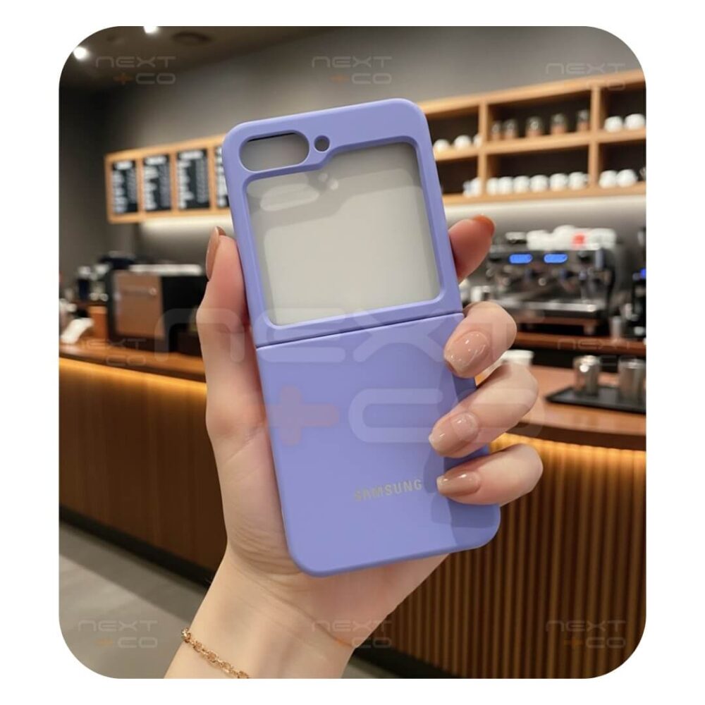 Estuche Silicon Samsung Z Flip 6 / Z Flip 5 Lila
