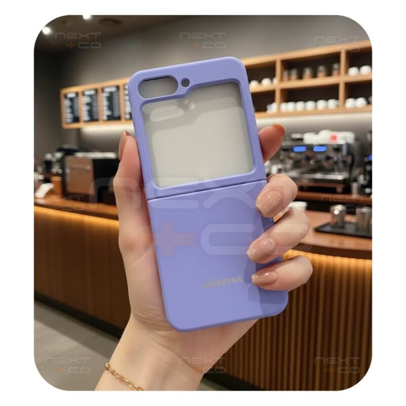 Estuche Silicon Samsung Z Flip 6 / Z Flip 5 Lila