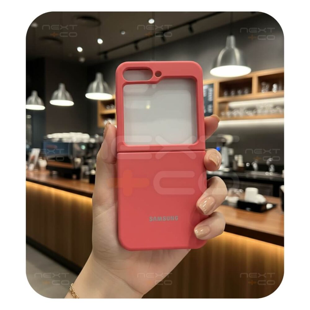 Estuche Silicon Samsung Z Flip 6 / Z Flip 5 Coral