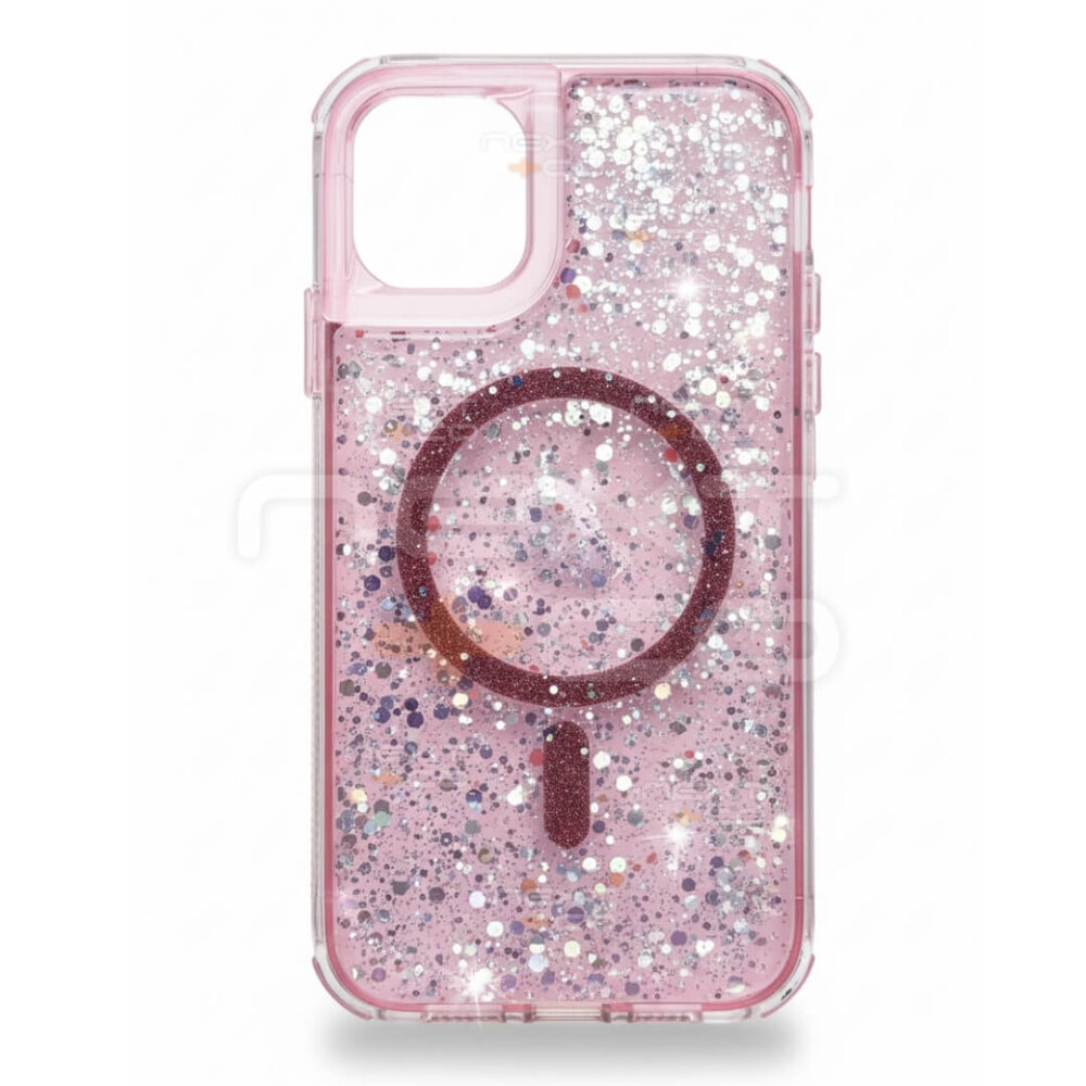 Estuche SOM Escarcha MagSafe Iphone 11 Rosa