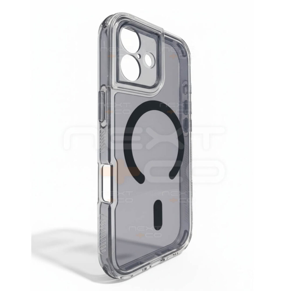 Estuche Space Cristal MagSafe Iphone 17 Negro