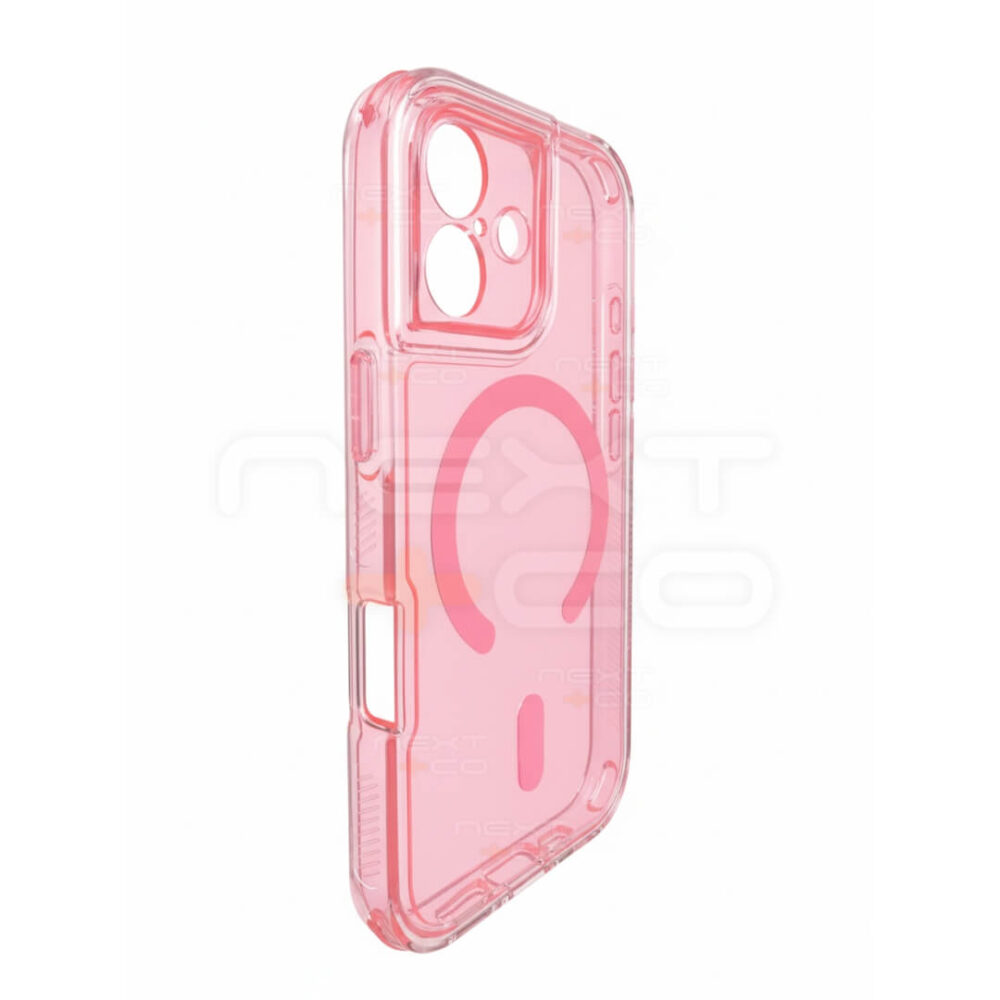 Estuche Space Cristal MagSafe Iphone 17 Rosa