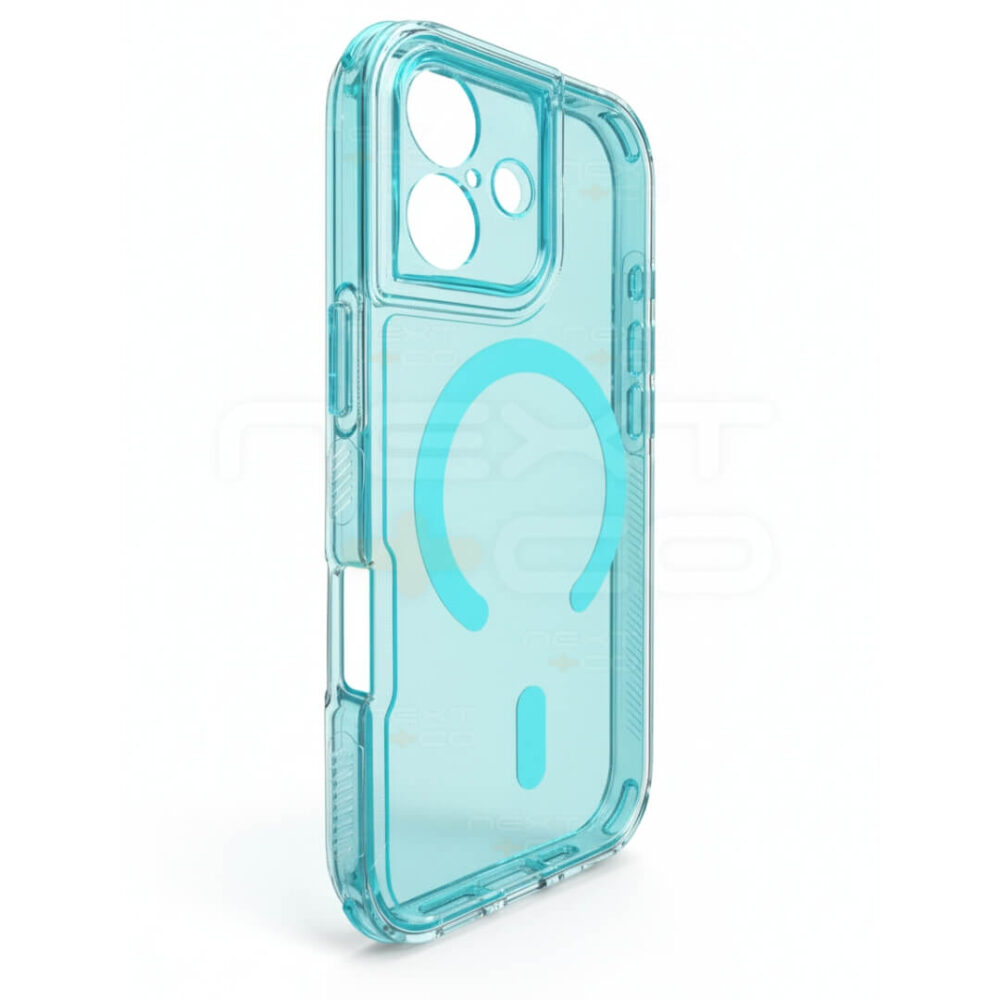 Estuche Space Cristal MagSafe Iphone 17 Turquesa