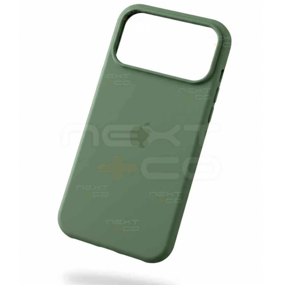 Estuche Silicon Iphone 17 Pro Max Verde Musgo