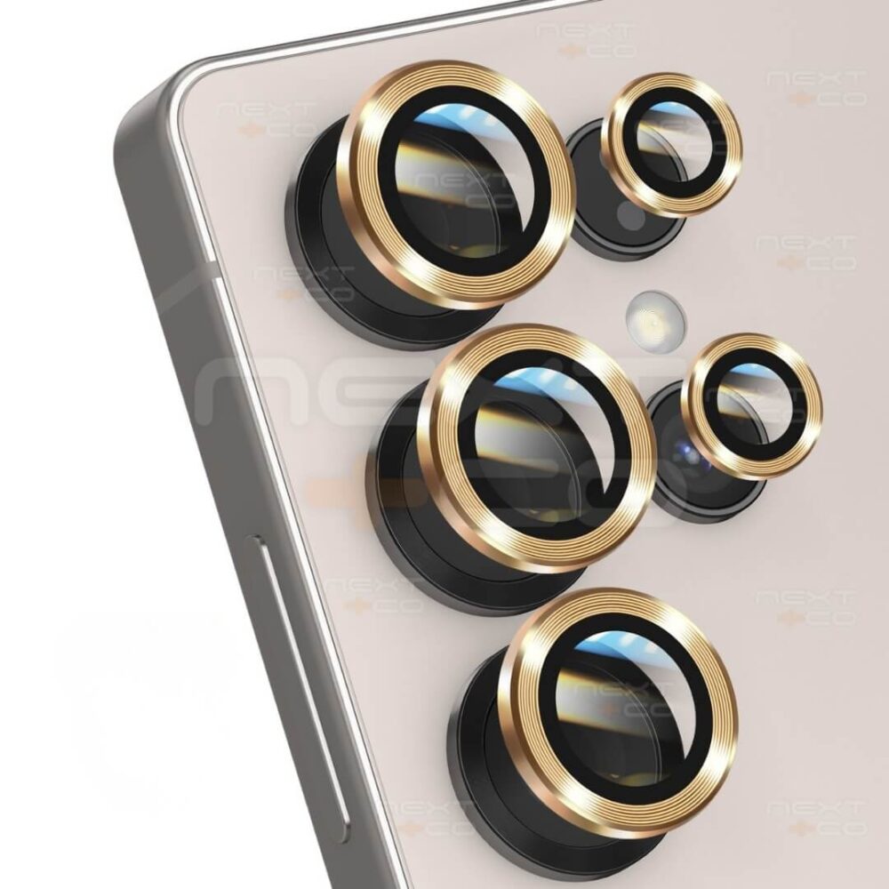 Protector de Camara Individual Samsung S25 Ultra Dorado