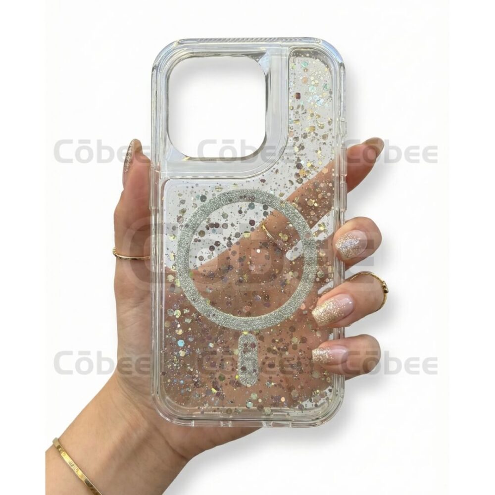 Estuche SOM Escarcha MagSafe Iphone 14 Pro Transparente