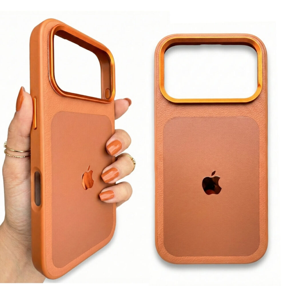 Estuche MagSafe Vegano Iphone 17 Pro Naranja