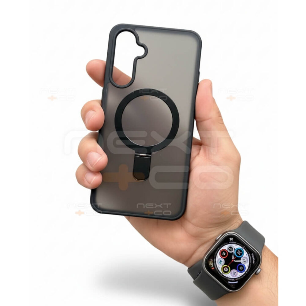 Estuche Fash Revo MagSafe Soporte Samsung A16 Negro