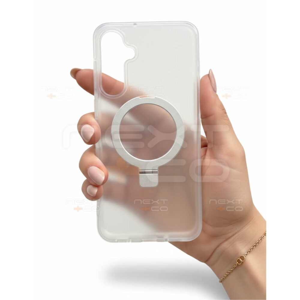 Estuche Fash Revo MagSafe Soporte Samsung A16 Transparente