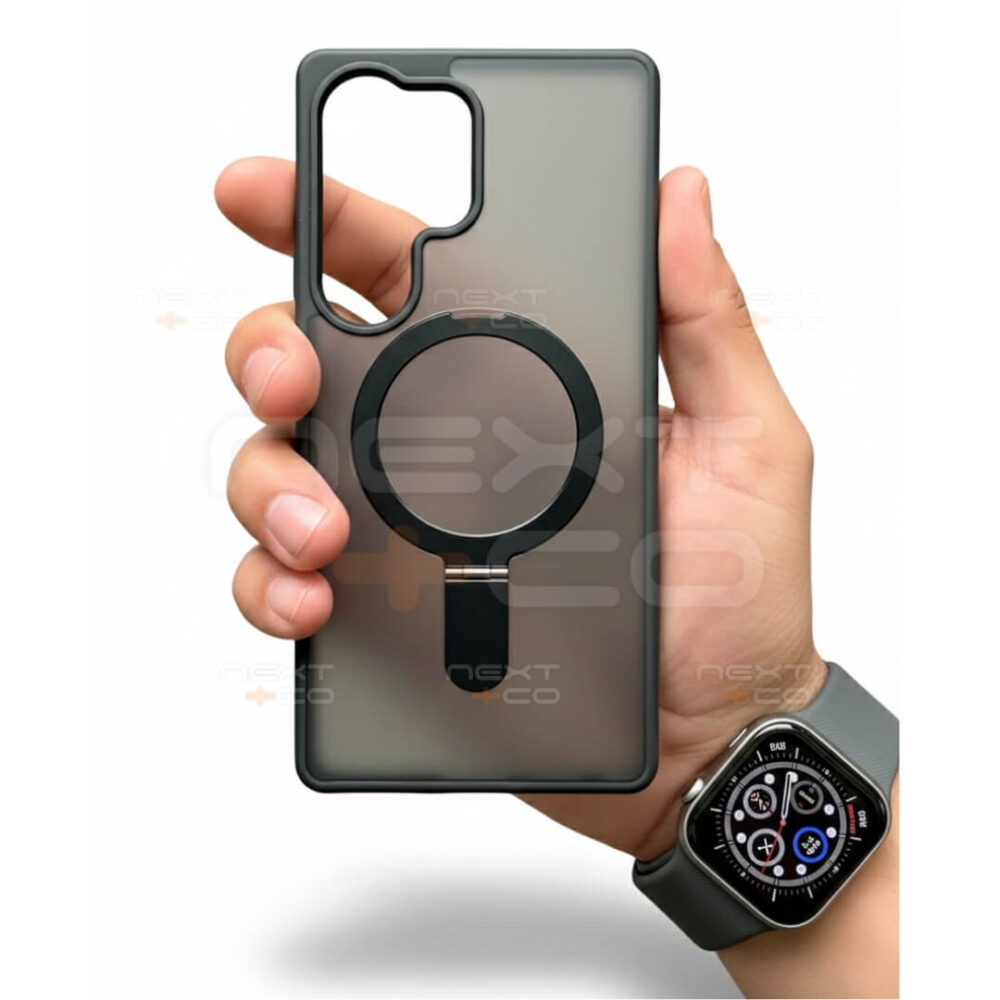 Estuche Fash Revo MagSafe Soporte Samsung S25 Ultra Negro