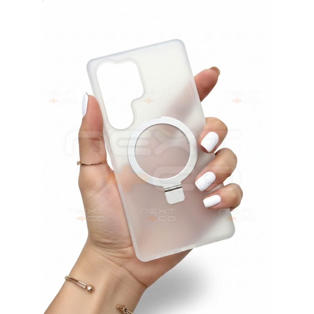 Estuche Fash Revo MagSafe Soporte Samsung S25 Ultra Transparente