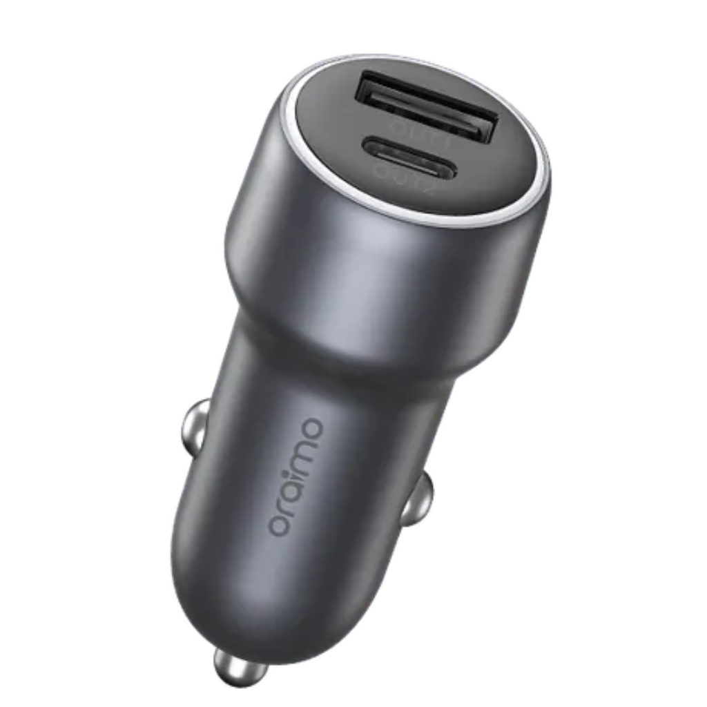 Cargador de Carro Oraimo Bullet 48 48W 1 Puerto USB-A y 1 Puerto USB-C OCC-73D Negro